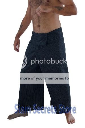 Black Fisherman Pants