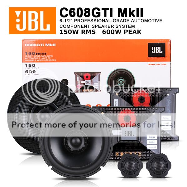 JBL C608GTimkII GTi Series 61/2" / 63/4" 2way Component Car